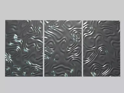 3D MODEL OF DECORATIVE WALL PANEL FOR CNC ROUTER OR 3D PRINTER 3D print model