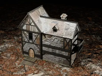 building  Low-poly 3D model