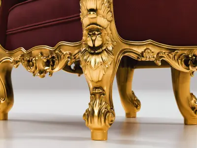 King Armchair 3D model