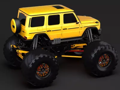Monster Truck Mercedes AMG G 65 3D model