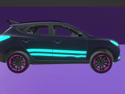 The machine of the future Low-poly 3D model