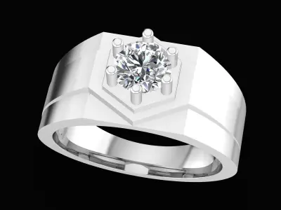 6010 Luxury Diamond Diamond Men Ring  3D print model