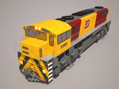 QR Freight Train Class 2390 3D model