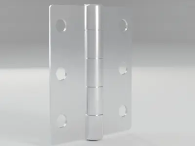 RELIABILT Door Hinge - Silver Mortise Interior and Exterior Free 3D model