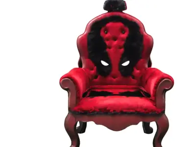 Luxury Red Black Hero  3D model