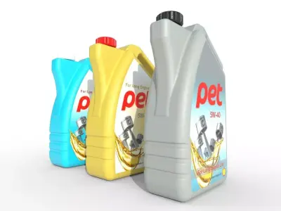 Motor Oil Bottle Model-1C Low-poly 3D model