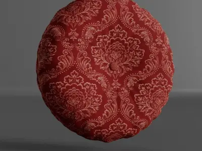 Pack of 8 Cushions 3D model