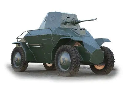 39M Csaba Armored Car 3D model