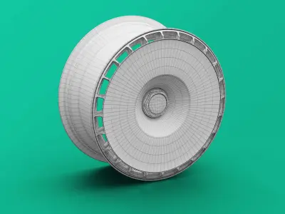 Rotiform Aerodisc Turbofan Rim 3D Model and Designs 3D model