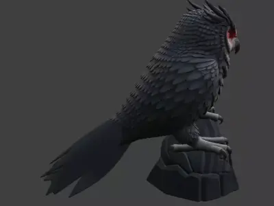 Halloween Owl 3D Model 3D print model