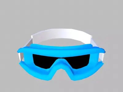 Eye Safety Googles Low-poly 3D model