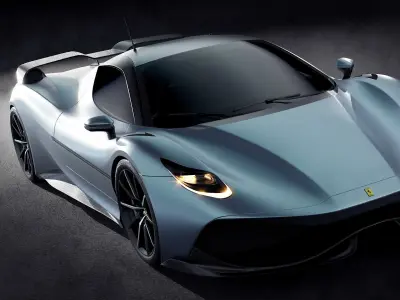 2021 Ferrari Aquila Concept Sportscar-Highly Detailed 3D model