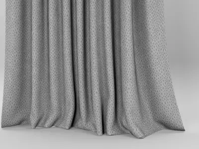Sheer curtain 3D model