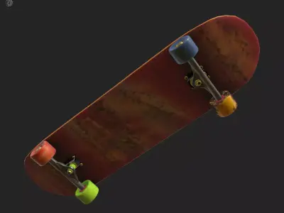 skateboard v1 - a Thai person 3D model