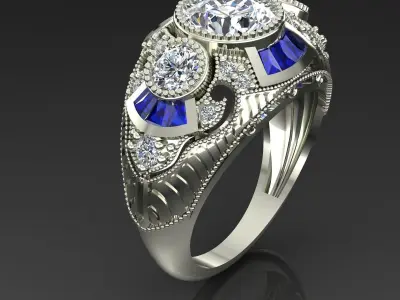 Band Ring 3D print model