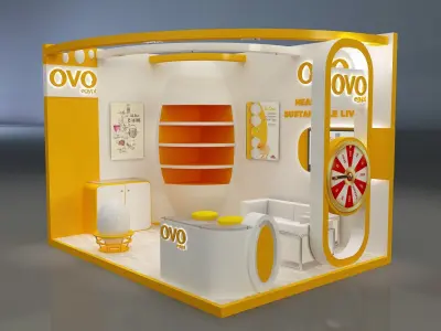 Booth Exhibition Stand a654b 3D model