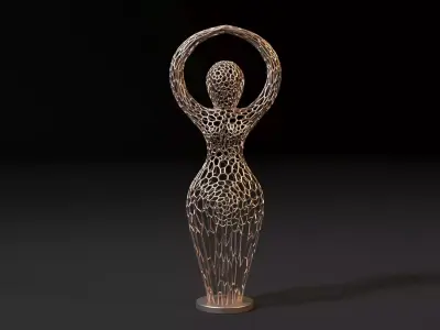 Goddess figurine 3D print model