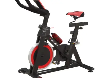 Exercise bike 3D model 2