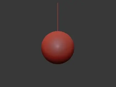 ClassiCon ball hanging from string 3D model