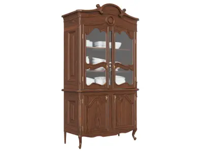 Classic style display cabinet 1200 3D model