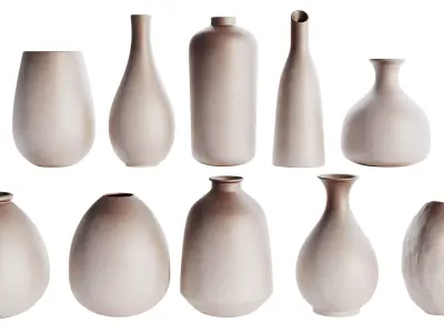 Vases Decor Set 04 3D model