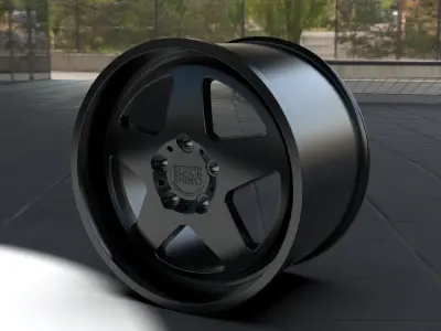 Gloss Black Black Rhino Crossover Wheel Series Crossover 3D print model