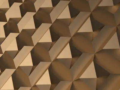 3D Wall Panel 08 Low-poly 3D model
