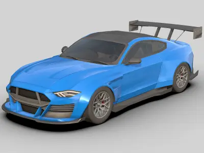  3D Sport Car 2025 Low-poly 3D model
