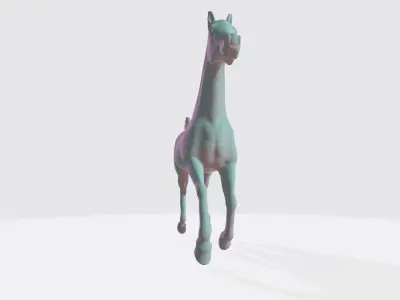 Arabian Horse Galloping Pose I Ready for 3d Print model 3D print model