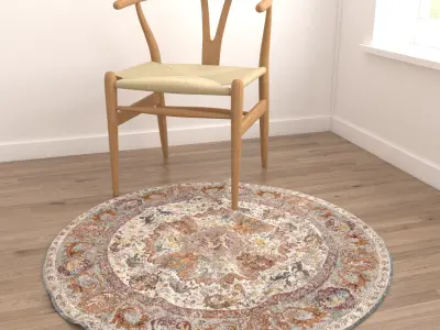 Round Rug Set 16 3D model
