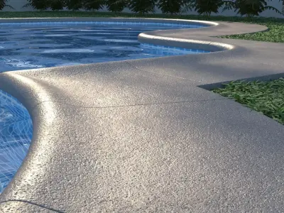 swimming pool border 3D model