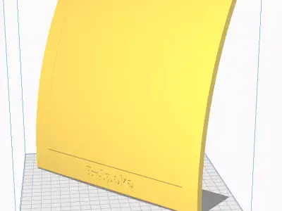 Motorcycle rear fender-plate holder 200X200 3D print model