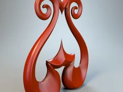 Abstract Figure m028 P 3D print model