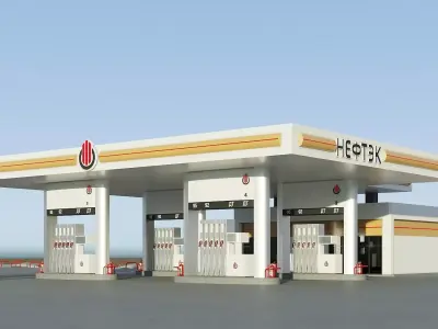 Petrol Station 3D model