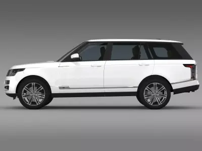 Range Rover Autobiography Black LWB L405 3D model