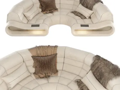 Sofa Dreams Semicircle 3D model