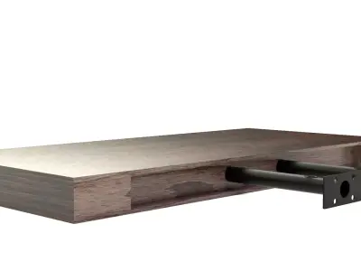 STILISTA VOLATO Wall Shelf - dark wood 3D model