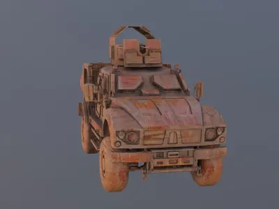  Free Wooden Toy M-ATV Car Free 3D model