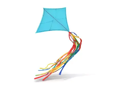 Vivid Sky Kite model pack Low-poly 3D model