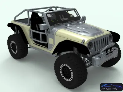 Jeep Wrangler for 3d printing 3D model