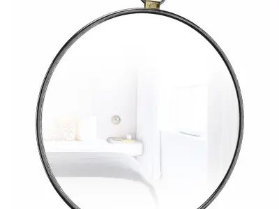 Mazza Stopwatch Accent Mirror 3D model
