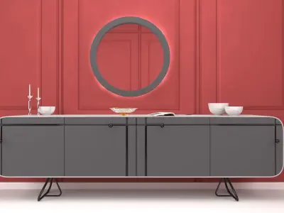 Modern Sideboard 02 3D Model 3D model