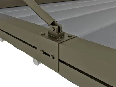 Motorized Pergola 1 Bronze Dark 3D model