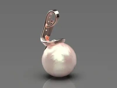 pearl jewelry pendant pp0053 3D print model