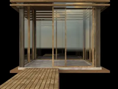 Garden House Detail Texture 3D model