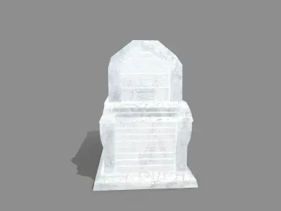 Chest box Low-poly 3D model