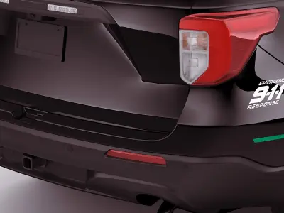 Explorer 2020 Police Interceptor 3D model