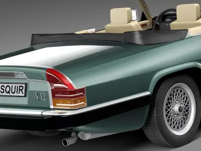 Jaguar XJS convertible 1975 3D model