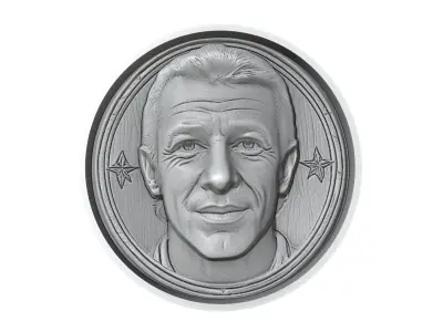Alessandro Del Piero Footballer Medallion 3D print model