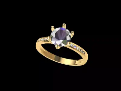 Eternal Shine Ring 3D print model